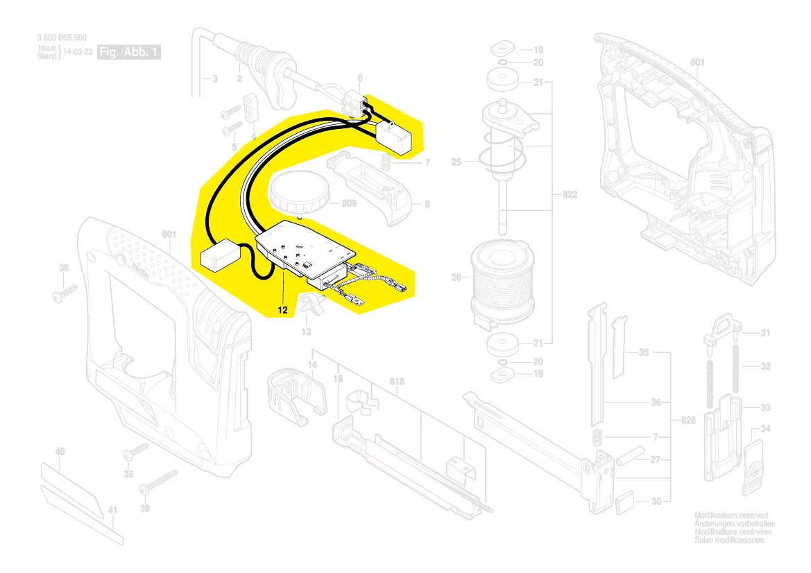 Interrupteur module électronique réf. 1 619 PA6 366 Bosch